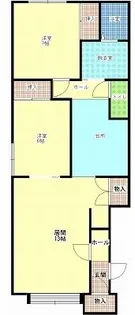 ユーチャリスB【2階】の間取り