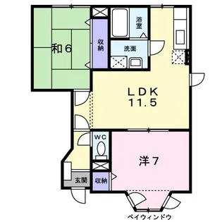 アムール幸 B【1階】の間取り