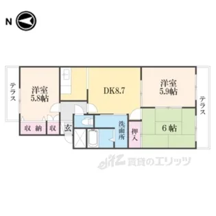 モアイーストVI【2階】の間取り