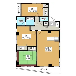 小山ビル【3階】の間取り