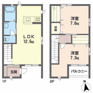 ピースフル岩崎の間取り
