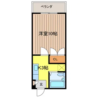 オアシスとみはら【4階】の間取り