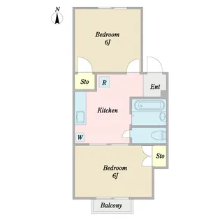 ハイツサワ【1階】の間取り