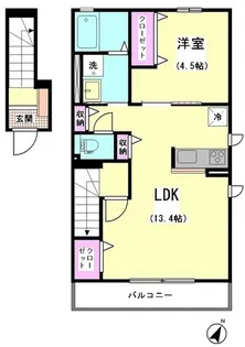 イズミエール【2階】の間取り