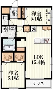 コルディアーレ西荻南【1階】の間取り