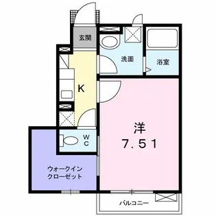 エスペランサ K.T.【1階】の間取り