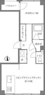 ラブレア両国【5階】の間取り