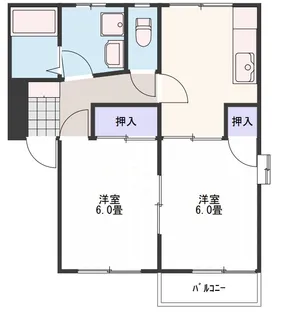 フレグランス小島【2階】の間取り