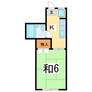 エルシー花堂【1階】の間取り