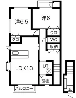 シュプールしのはら【2階】の間取り