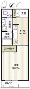 プチグランデ行徳【3階】の間取り