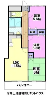ケルムスコットコート【5階】の間取り