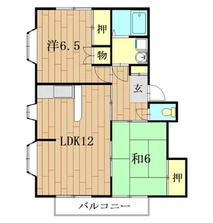 ウイングラルゴ【2階】の間取り