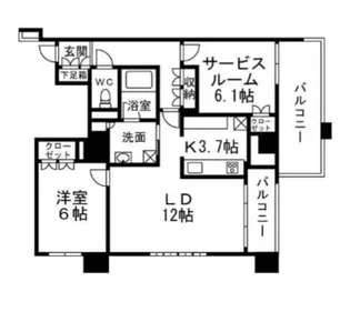 H-スクエア吉祥寺南町【2階】の間取り