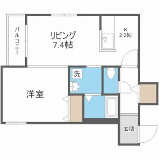 Cozy Place栄通【1階】の間取り