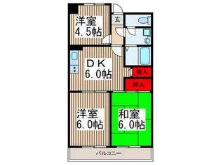 グリーンシティ藤重壱番館【2階】の間取り