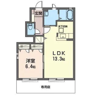 ブランシェB棟【1階】の間取り