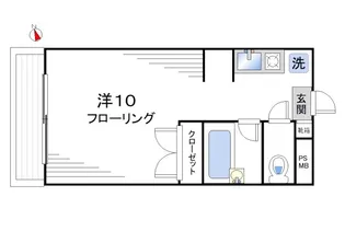 朝日代田ハイツ【2階】の間取り