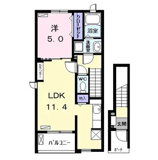 グランツコートKK II【2階】の間取り