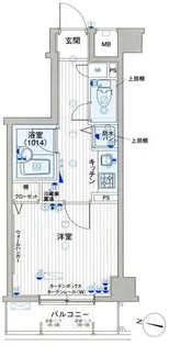 パークウェル渋谷本町【6階】の間取り