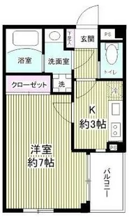 カーサ下総中山【3階】の間取り
