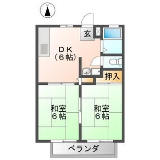 ニューシティ恵【1階】の間取り