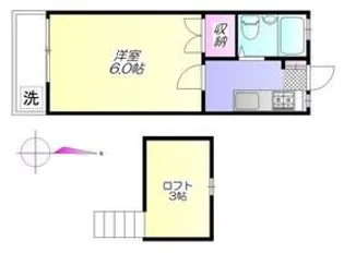 フラワーハイツ【2階】の間取り