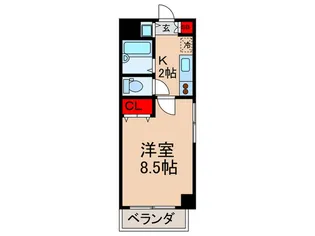 メゾン・ド・シェ-ヌK【4階】の間取り