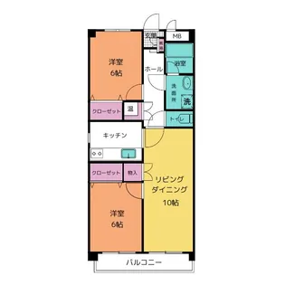 カーサウエムラIV【2階】の間取り