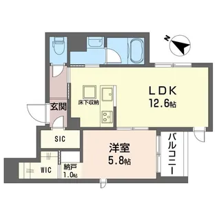 KSレジデンス参宮橋【1階】の間取り