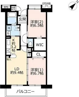 URコンフォール北原【5階】の間取り