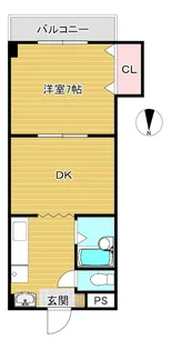 ぐりーんヒルズ中之庄【1階】の間取り