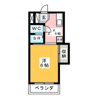 ヌーヴェル南林間【3階】の間取り