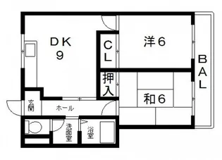 角野第5マンション【1階】の間取り