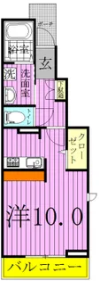 ブルー デ コート【1階】の間取り