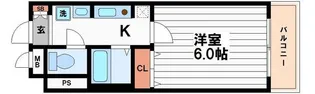 ロイヤルメゾン北浜【4階】の間取り