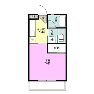 アクアハイム三島【3階】の間取り