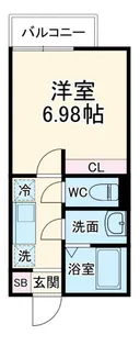 カインドネス橋本II【1階】の間取り