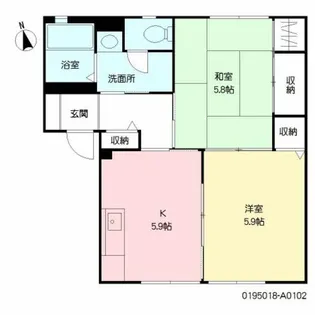 サン・パレッソ【1階】の間取り