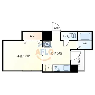 ヴェルドミール松屋町【2階】の間取り