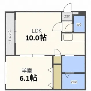 ボーンビルド【4階】の間取り