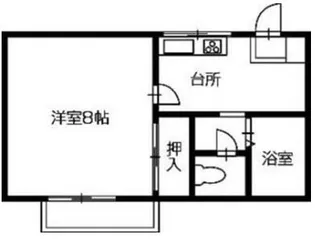 サンステージ四国大学前【1階】の間取り