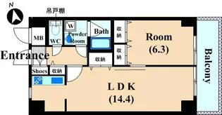 ライズコート【2階】の間取り