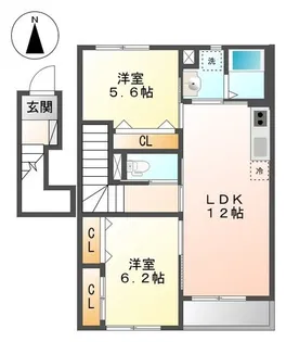 プレシャス【2階】の間取り