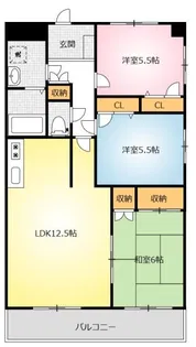 アトリオ今泉7【5階】の間取り