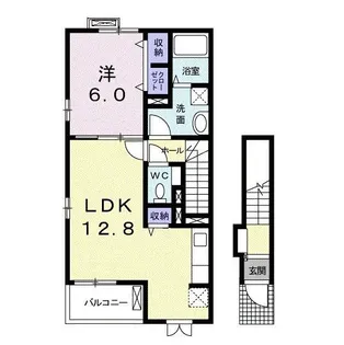 ワン リヴァー【2階】の間取り