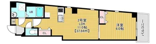 ソレイユ西尾久【2階】の間取り