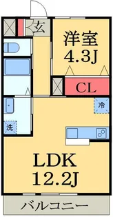 プランシュ【2階】の間取り