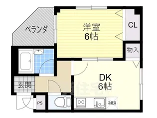 川島第9ビル【4階】の間取り