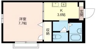 メゾンフルール【2階】の間取り